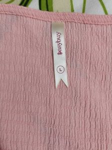 Pink Textured Top