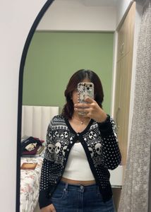 HELL BUNNY Skull Cardigan