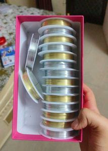 Craft Wire - Gold & Silver( Set Of 15 Rolls)