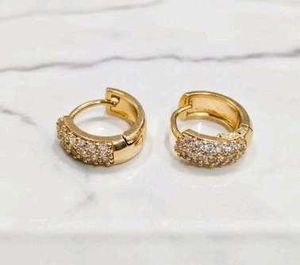 solitaire pendant and sparkling hoops combo ✨️