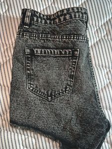 Acid Wash Denim Shorts