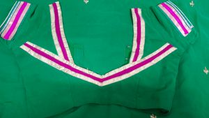 Green Saree With Blouse