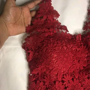 Red Lace Bralette