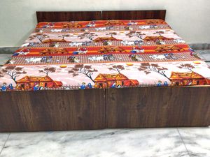 Country Side Print Double Bed Bedsheet