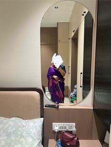 Elegant Purple Saree with Blouse