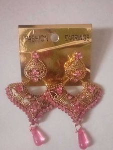 Pink Drop Earrings