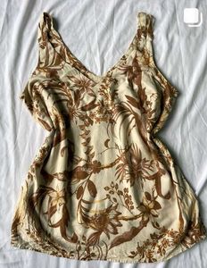 Floral Print Sleeveless Top