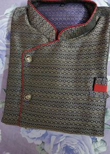 Kurta Pajama Floral Neheru Jacket