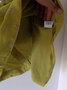 MAX Embroidered Green Blouse