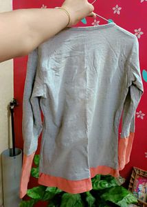 Graphic Print Long Sleeve Top
