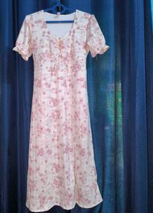 Elegant Vintage Midi Dress