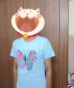 Butterfly print T-shirt