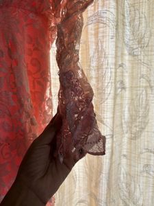 Pink Lace Maxi Gown