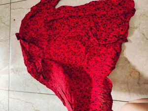Oversized Red Sexy Shirt