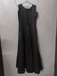 Partywear Wine Color Gown