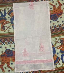 Light Pink Chikankari Cotton Suit Soft Set Elegant