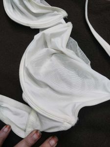 Comfortable White Bra 🖤