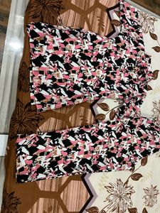 Floral Print Kurta Set