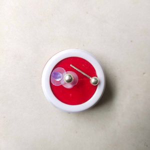 925 Pure Silver 3mm  Ball Earings 1 Pair.