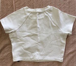 Bonkers Corner Cropped Fitted White Tee
