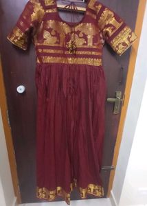Elegant Ethnic Maroon Dress