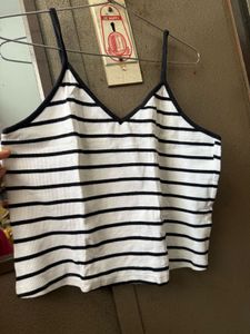 Striped V-Neck Top
