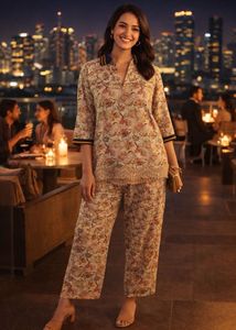 🌿 Ivy Botanical Linen Co-Ord ✨🎓💫