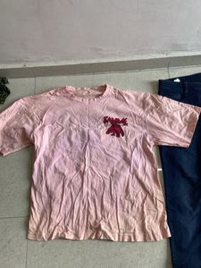 Pink Tee &amp; Denim Jeans Bundle