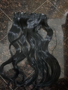 UNUSED NEW Hair Extension Natural Black