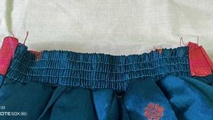 Pink Embroidered Sari Blouse