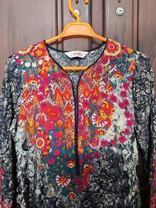 Floral Print Kurta