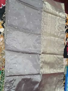 Elegant Grey Saree