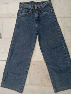 Wide Leg Denim Jeans