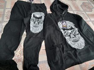 TRIPR Black Printed Tracksuit