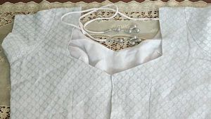 Elegant White Readymade Blouse