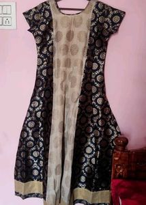 Elegant Blue &amp; Gold Kurta