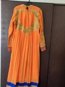 Orange Anarkali