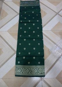 Green Banarasi Silk Saree