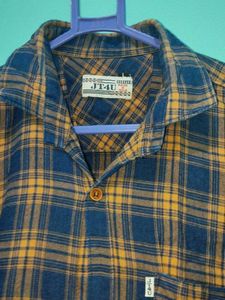 Blue and Yellow Plaid Flannel