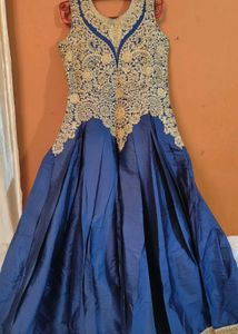 PRICE DROP:SHAADI SPECIAL BLUE &amp; GOLD ETHNIC GOW