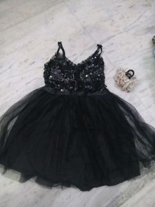Sparkling Black Party Dress