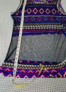 Colorful Bohemian Style Tank &amp; Top Set