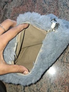 Fuzzy Heart Handbag