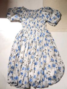Floral Dress And Earrings