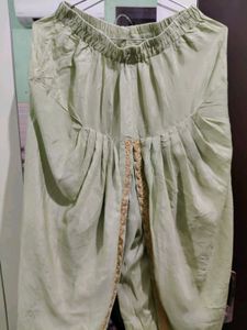 Fluorescent Dhoti Salwar With Golden Border