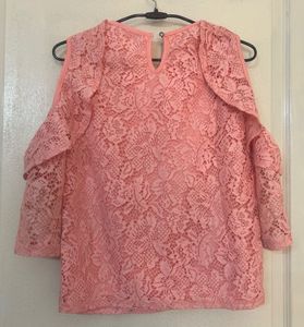 Lace Cold Shoulder Top