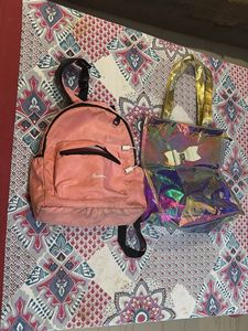 Nike Backpack &amp; Iridescent Tote