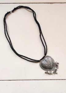 Heart Jingle Cord Necklace