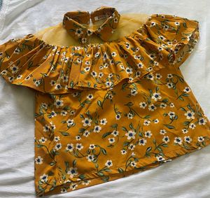 Floral Ruffle Top