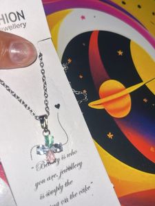 Charming Stone Cross Necklace